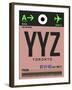 YYZ Toronto Luggage Tag 2-NaxArt-Framed Art Print