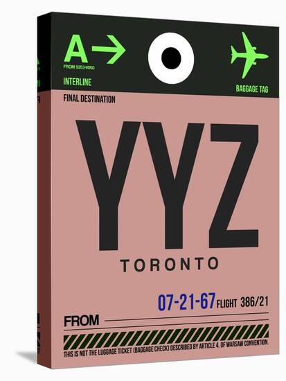 YYZ Toronto Luggage Tag 2-NaxArt-Stretched Canvas