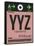 YYZ Toronto Luggage Tag 2-NaxArt-Framed Stretched Canvas