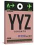 YYZ Toronto Luggage Tag 2-NaxArt-Stretched Canvas