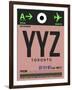 YYZ Toronto Luggage Tag 2-NaxArt-Framed Art Print