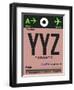 YYZ Toronto Luggage Tag 2-NaxArt-Framed Art Print