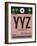 YYZ Toronto Luggage Tag 2-NaxArt-Framed Art Print