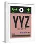 YYZ Toronto Luggage Tag 2-NaxArt-Framed Art Print