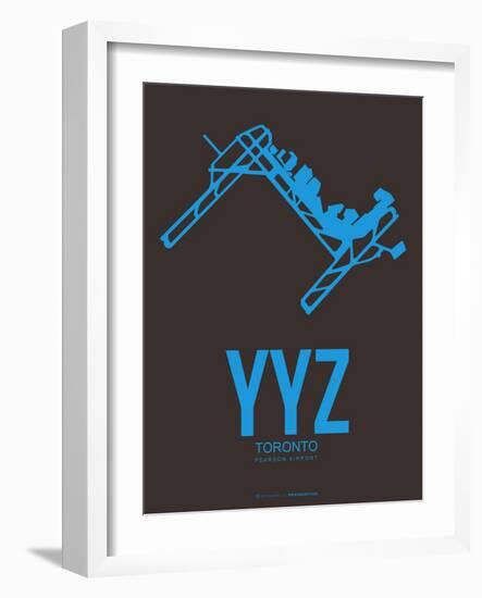 Yyz Toronto Poster 1-NaxArt-Framed Art Print