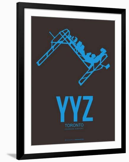 Yyz Toronto Poster 1-NaxArt-Framed Art Print