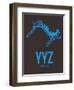 Yyz Toronto Poster 1-NaxArt-Framed Art Print