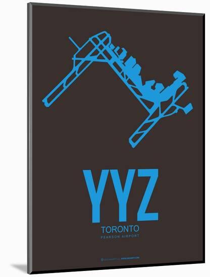 Yyz Toronto Poster 1-NaxArt-Mounted Art Print