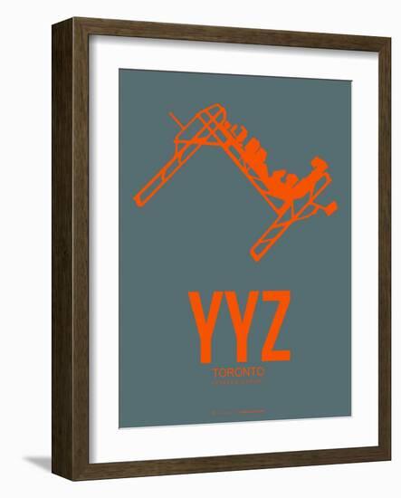 Yyz Toronto Poster 1-NaxArt-Framed Art Print