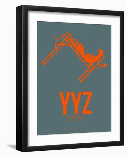 Yyz Toronto Poster 1-NaxArt-Framed Art Print