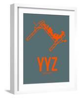 Yyz Toronto Poster 1-NaxArt-Framed Art Print