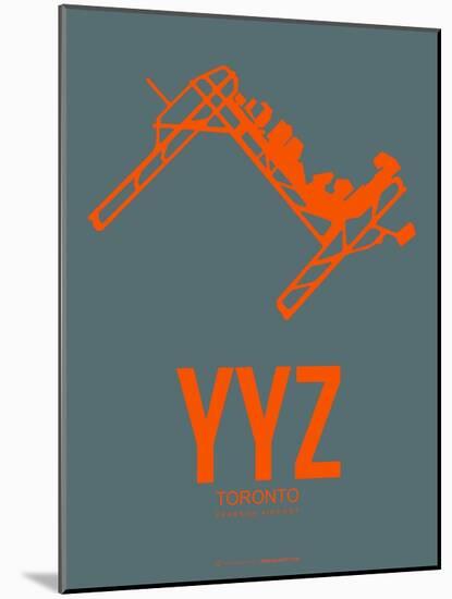 Yyz Toronto Poster 1-NaxArt-Mounted Art Print