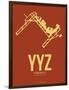 Yyz Toronto Poster 1-NaxArt-Framed Art Print