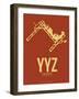 Yyz Toronto Poster 1-NaxArt-Framed Art Print