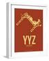 Yyz Toronto Poster 1-NaxArt-Framed Art Print