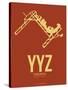 Yyz Toronto Poster 1-NaxArt-Stretched Canvas