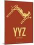 Yyz Toronto Poster 1-NaxArt-Mounted Art Print