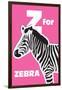 Z for the Zebra, an Animal Alphabet for the Kids-Elizabeta Lexa-Framed Art Print