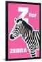 Z for the Zebra, an Animal Alphabet for the Kids-Elizabeta Lexa-Framed Art Print