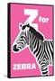 Z for the Zebra, an Animal Alphabet for the Kids-Elizabeta Lexa-Framed Stretched Canvas