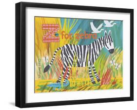 Z for Zebra-Clare Beaton-Framed Giclee Print