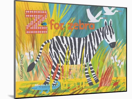 Z for Zebra-Clare Beaton-Mounted Giclee Print