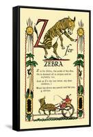 Z for Zebra-Tony Sarge-Framed Stretched Canvas