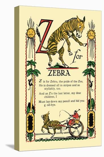 Z for Zebra-Tony Sarge-Stretched Canvas