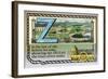 Z for Zigzag-null-Framed Art Print