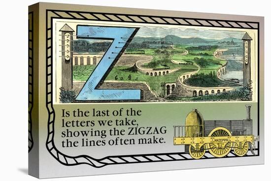 Z for Zigzag-null-Stretched Canvas