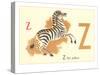 Z is for Zebra-null-Stretched Canvas