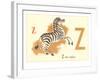 Z is for Zebra-null-Framed Art Print