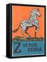 Z is for Zebra-null-Framed Stretched Canvas