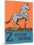 Z is for Zebra-null-Mounted Art Print