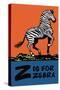 Z is for Zebra-Charles Buckles Falls-Stretched Canvas