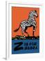 Z is for Zebra-Charles Buckles Falls-Framed Art Print