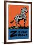 Z is for Zebra-Charles Buckles Falls-Framed Art Print