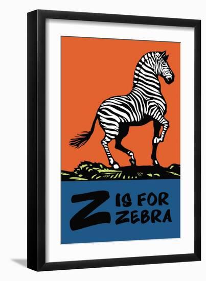 Z is for Zebra-Charles Buckles Falls-Framed Art Print
