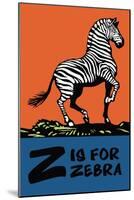 Z is for Zebra-Charles Buckles Falls-Mounted Art Print