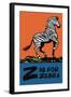 Z is for Zebra-Charles Buckles Falls-Framed Art Print