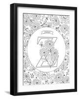 Z is for Zinnia-Heather Rosas-Framed Art Print