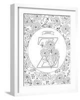 Z is for Zinnia-Heather Rosas-Framed Art Print