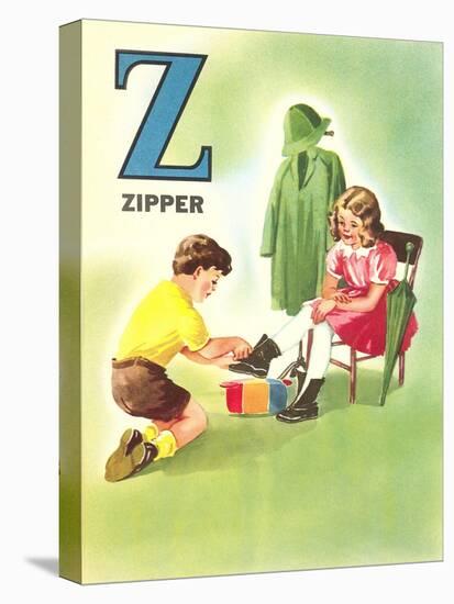 Z Is for Zipper-null-Stretched Canvas