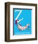 Z is for Zizzer Zazzer Zuzz (blue)-Theodor (Dr. Seuss) Geisel-Framed Art Print