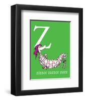 Z is for Zizzer Zazzer Zuzz (green)-Theodor (Dr. Seuss) Geisel-Framed Art Print