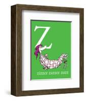 Z is for Zizzer Zazzer Zuzz (green)-Theodor (Dr. Seuss) Geisel-Framed Art Print