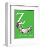 Z is for Zizzer Zazzer Zuzz (green)-Theodor (Dr. Seuss) Geisel-Framed Art Print