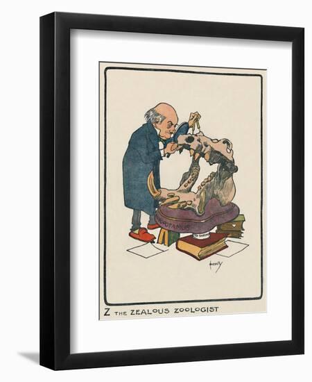 'Z the Zealous Zoologist', 1903-John Hassall-Framed Giclee Print