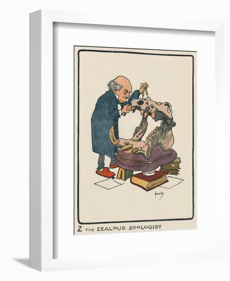 'Z the Zealous Zoologist', 1903-John Hassall-Framed Giclee Print