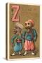 Z, Zouave and Friend Walking-null-Stretched Canvas